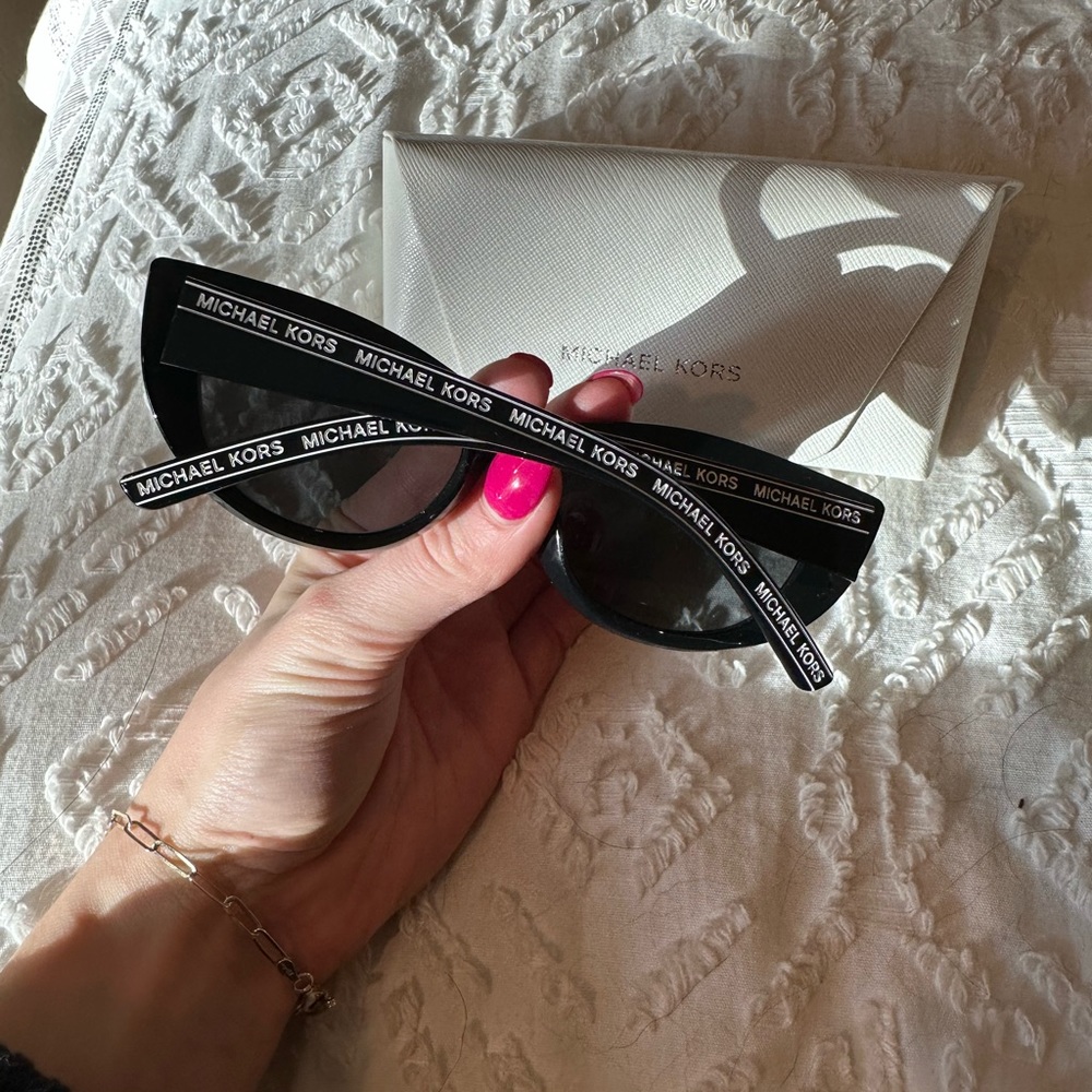 Michael Kors cat eye black sunglasses